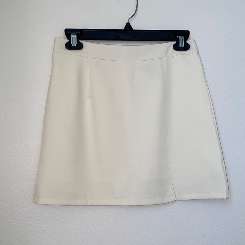 Chic Cream A-Line Skirt